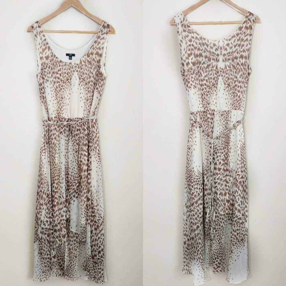 JBS High Low Cheetah Print Asymmetrical dress Size 12